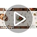 Artscope Blue Snowman Christmas Tree Table Runner 13x72 Inch Holiday Decor