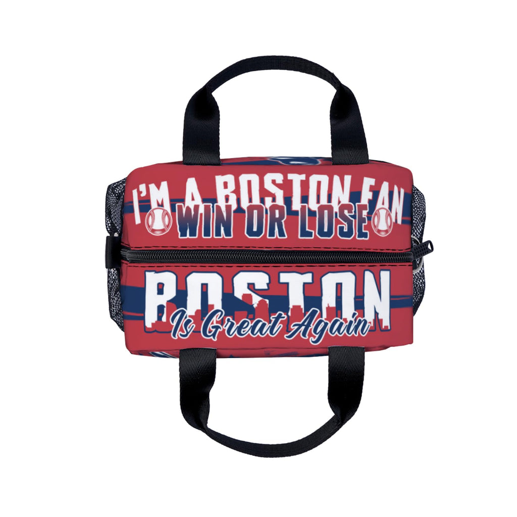 Racigomr Baseball Gifts for Boston, Baseball Lunch Box, Lunch Containers for Fans, Insulated Lunch Bags with Adjustable Shoulder Strap