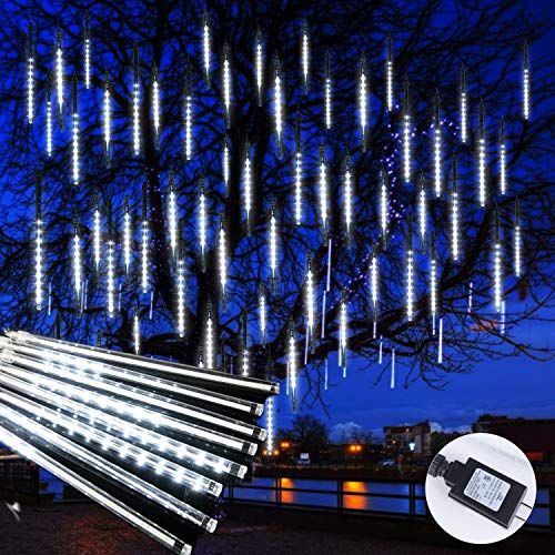 Brightown Outdoor Christmas Icicle Lights White 360 LED, 16 Inch, 10 Tubes