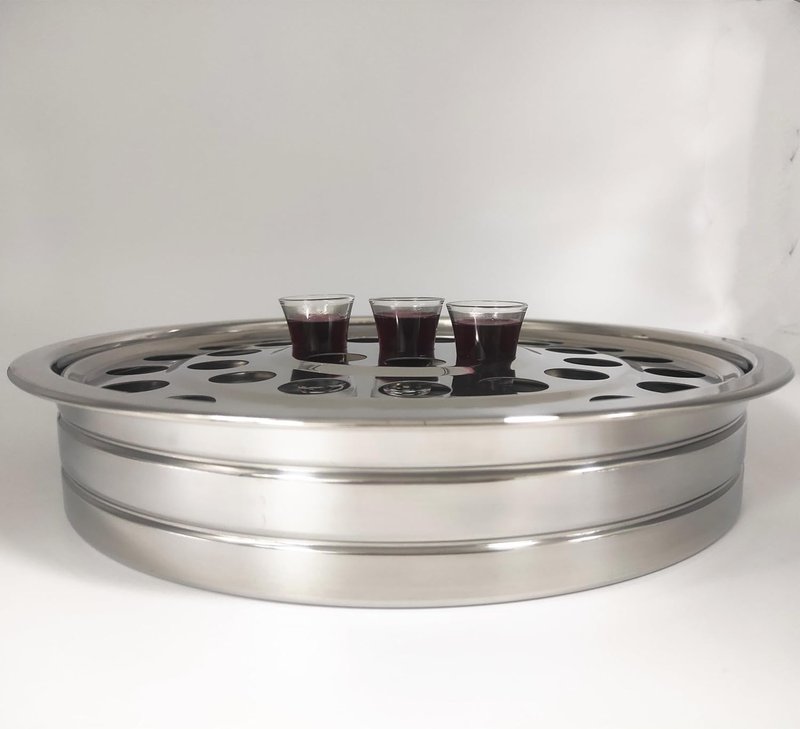 SruiSwei Glass Communion Cups Fits Standard Communion Trays,Box of 24 Count,1.5" High,10ML Glasses Communion Cup With Thick Base,Communion Glass Cups for Church Service,Glasses Communion