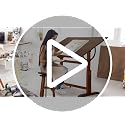 Adjustable Wooden Drafting Table 30" x 42" - Solid Pine Art & Drawing Desk