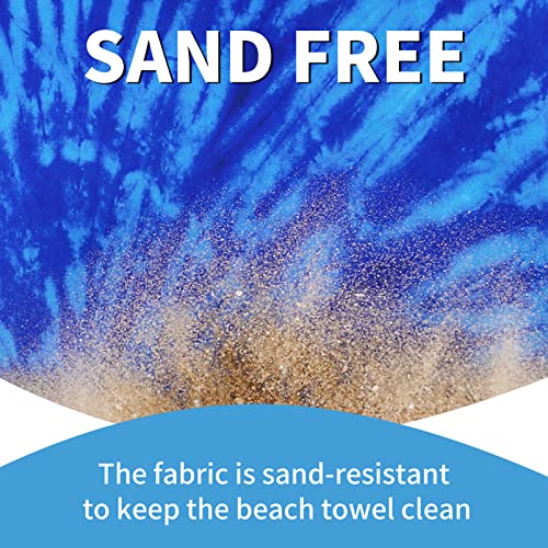 Oversized Microfiber Beach Towel 2-Pack, Sand-Free Quick-Dry Travel Towel