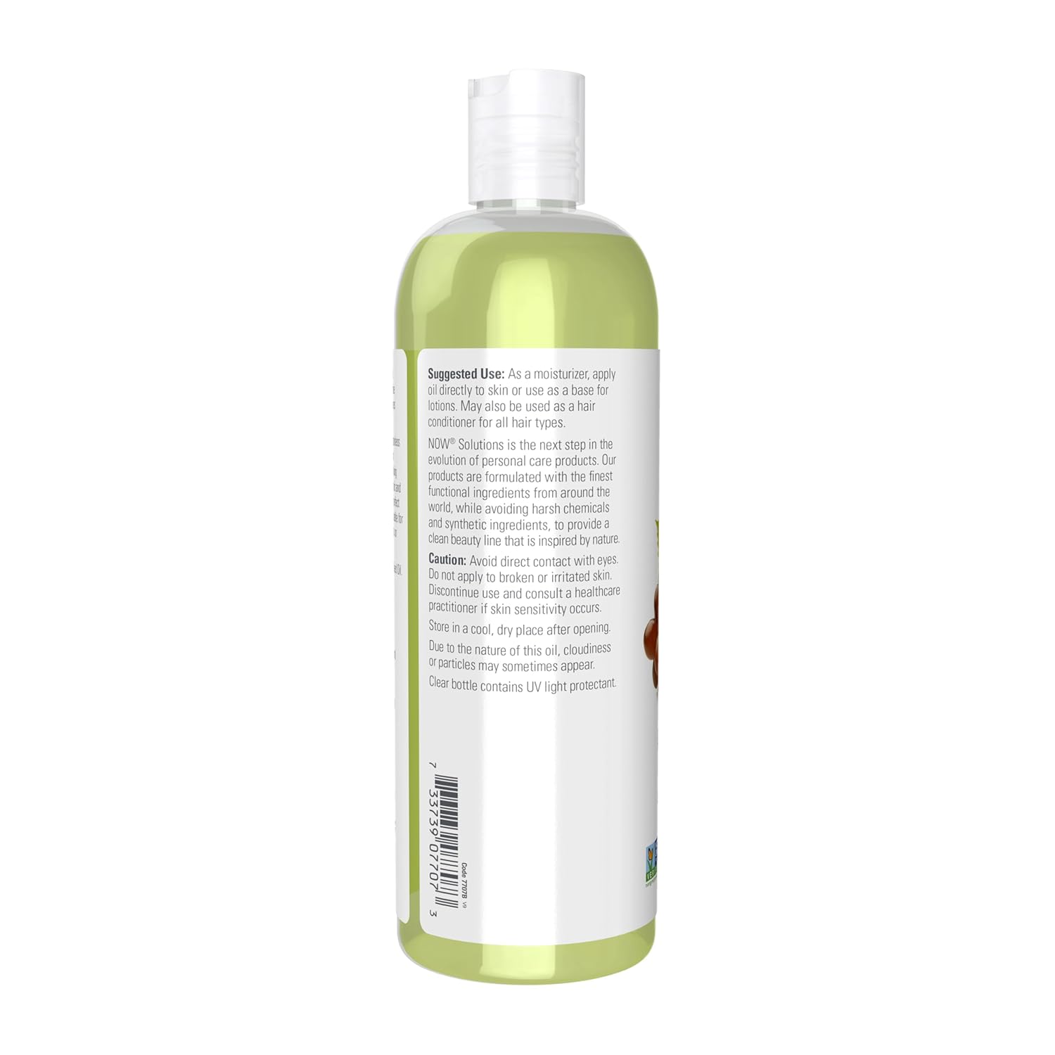 NOW Foods Solutions Grapeseed Oil - Light Silky Moisturizer for Sensitive Skin, 16 oz