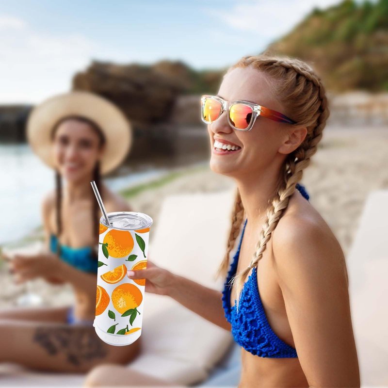 ZREGGUR 20oz white Music Speaker Sublimation Blank Tumbler,1 Pack Straight with Straw and Lid,Speaker Tumbler Cup with Detachable for Valentine's,Father's Day,Mother's Day,Birthday Gift