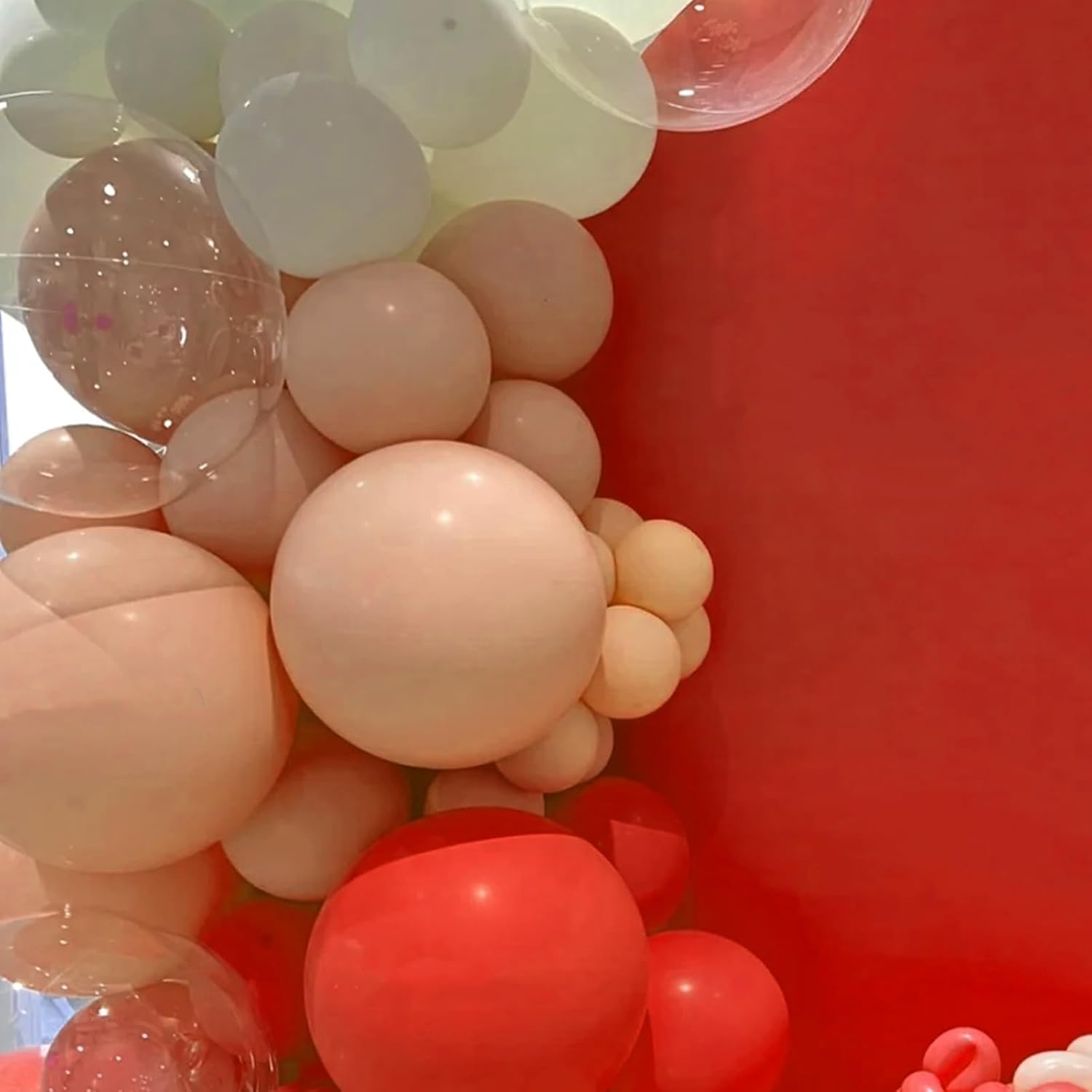 Voircoloria Peach Balloon Garland Kit - 90-Pack in 5/10/12/18 Inch Sizes for Weddings, Birthdays & Baby Showers