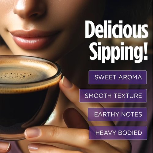 VitaCup Mushroom Instant Coffee | For Memory & Clarity Support | with Fiber, Chaga, Lion’s Mane | D3 & B Vitamins | Medium Roast 100% Arabica & Robusta Instant Coffee | 30 Servings