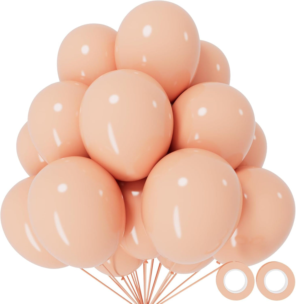 Pastel Orange Balloons by 110pcs - 12 Inch Latex Balloons for Birthday Parties & Baby Showers