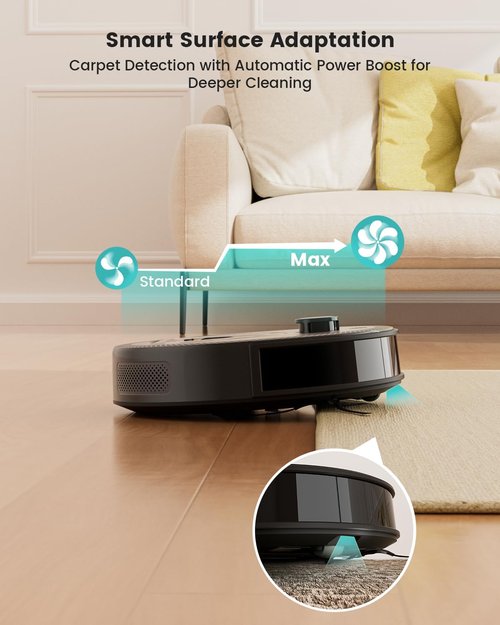 Lefant M330 Pro LiDAR Robot Vacuum & Mop - 450ml Dustbin, 190° Obstacle Avoidance, 150 Mins Runtime | Multi-Floor Mapping