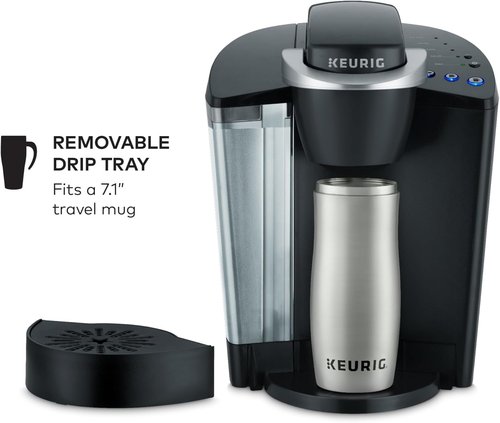 Keurig K-Classic Coffee Maker - Single Serve K-Cup Pod with 3 Brew Sizes & 48oz Reservoir - Black