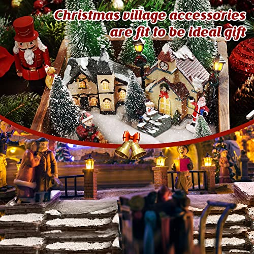 Geelin 2 Pcs Miniature Stone Steps Christmas Village Staircase with