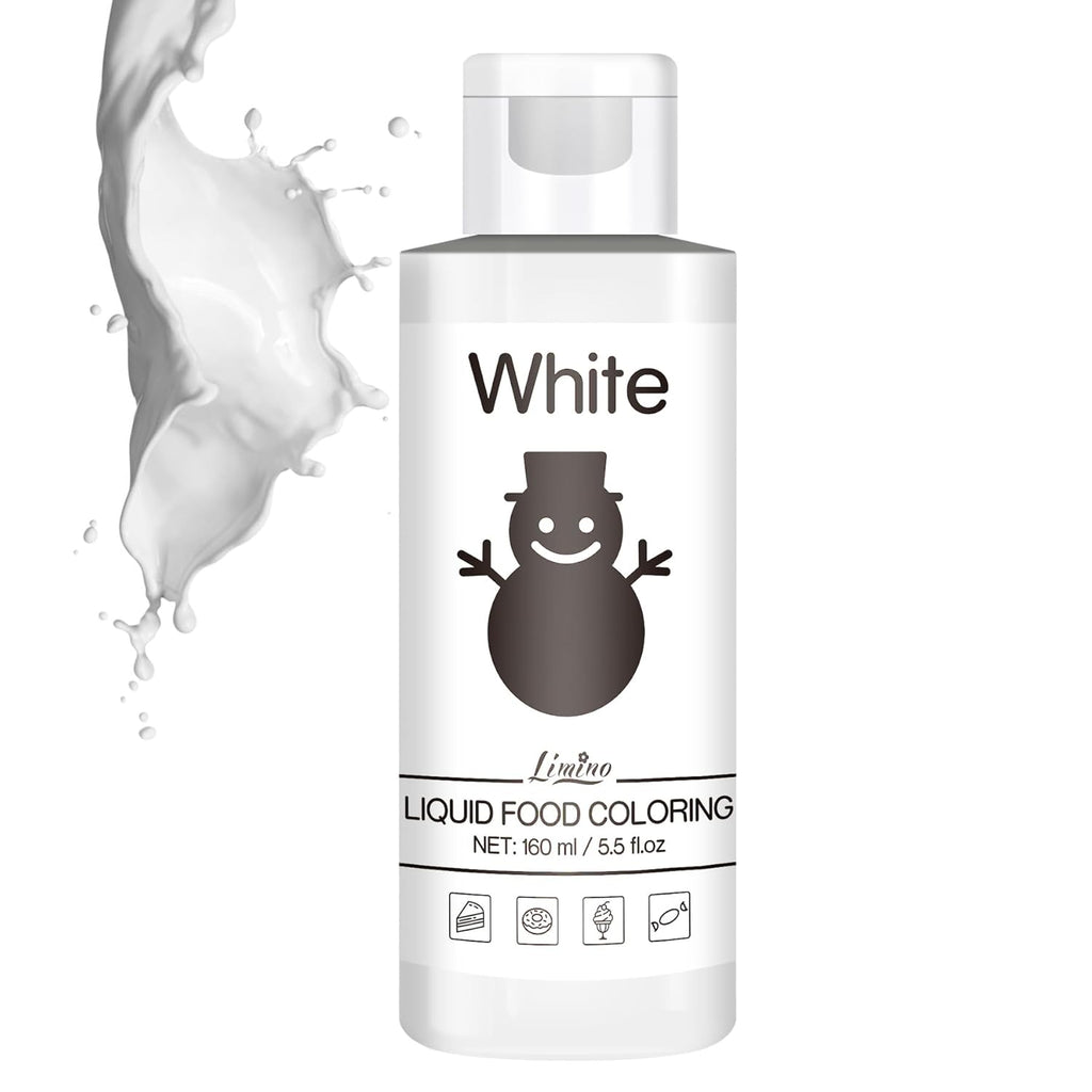 Vivid Food Coloring by [Brand Name] - Tasteless Liquid Dye for Baking & Crafts | 6 fl. oz / 160ml (White)