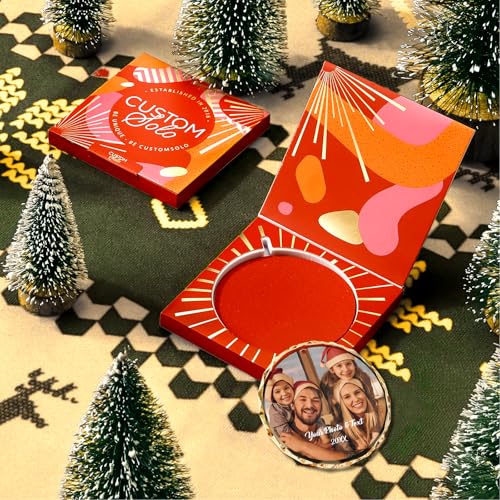Personalized Crystal Christmas Ornament with Photo - Custom Family Keepsake