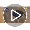 Non-Slip Dining Chair Cushions 16x16 - Set of 4 Navy Seat Pads