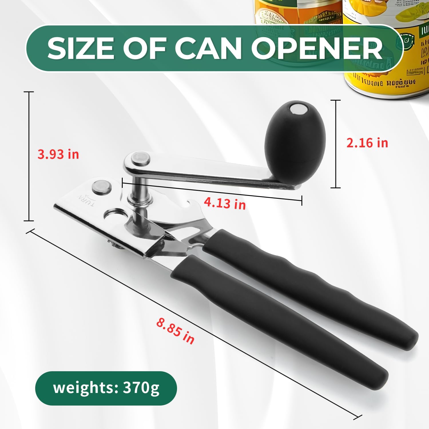 Regine Switzerland Heavy Duty Manual Can Opener - Smooth Edge Design for Easy Use in Kitchen
