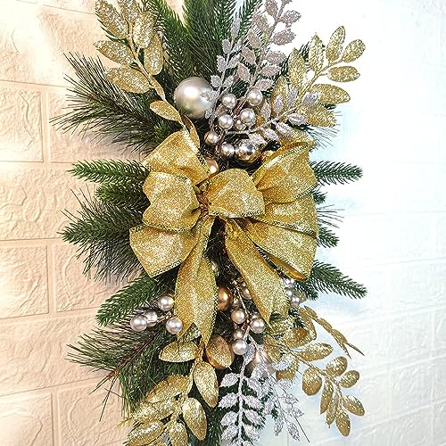 Maelstrom 23.6-inch Prelit Christmas Swag with Lights and Decorations