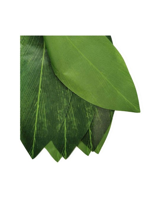 LITTLE FEATHER Hawaiian Ti Leaf Hula Green Skirt Luau Party Accessory (Kids)