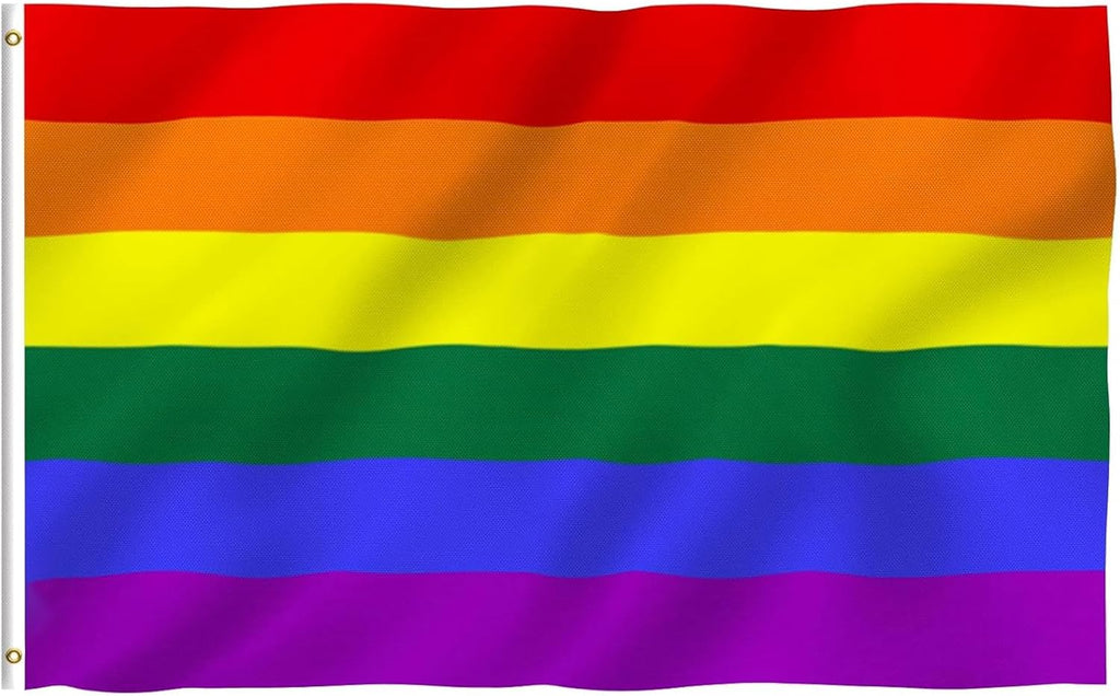 Rainbow Flags | Gay Pride LGBT Flag - Durable 3x5 Foot Polyester Banner for Parades & Decor