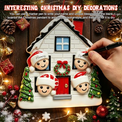 Personalized Family of 3 Christmas Ornaments, Tree Decor – TOZUJA