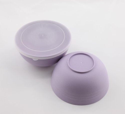 falichchch Wheat Straw Bowls with Lids BPA Free, Microwave & Dishwasher Safe (6)