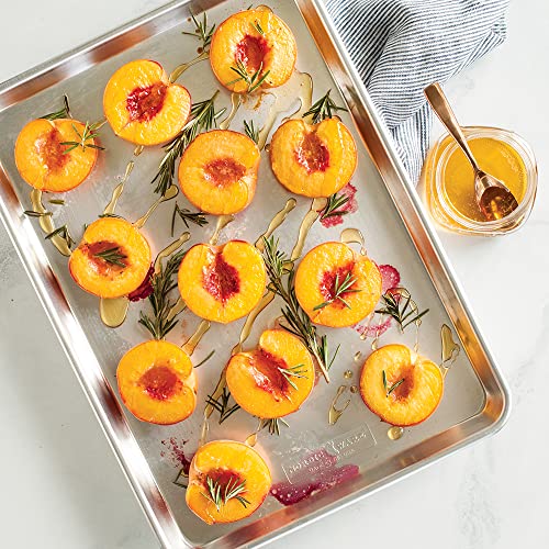 Aluminum Half Sheet Baking Pans, Commercial Quality Anti-Warp Rim (2-Pack)