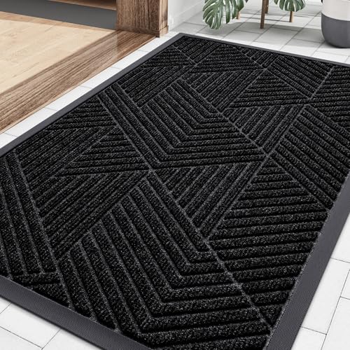 Heavy Duty Front Door Mat - Low Profile Non-Slip Entry Doormat (29.5" x 17")