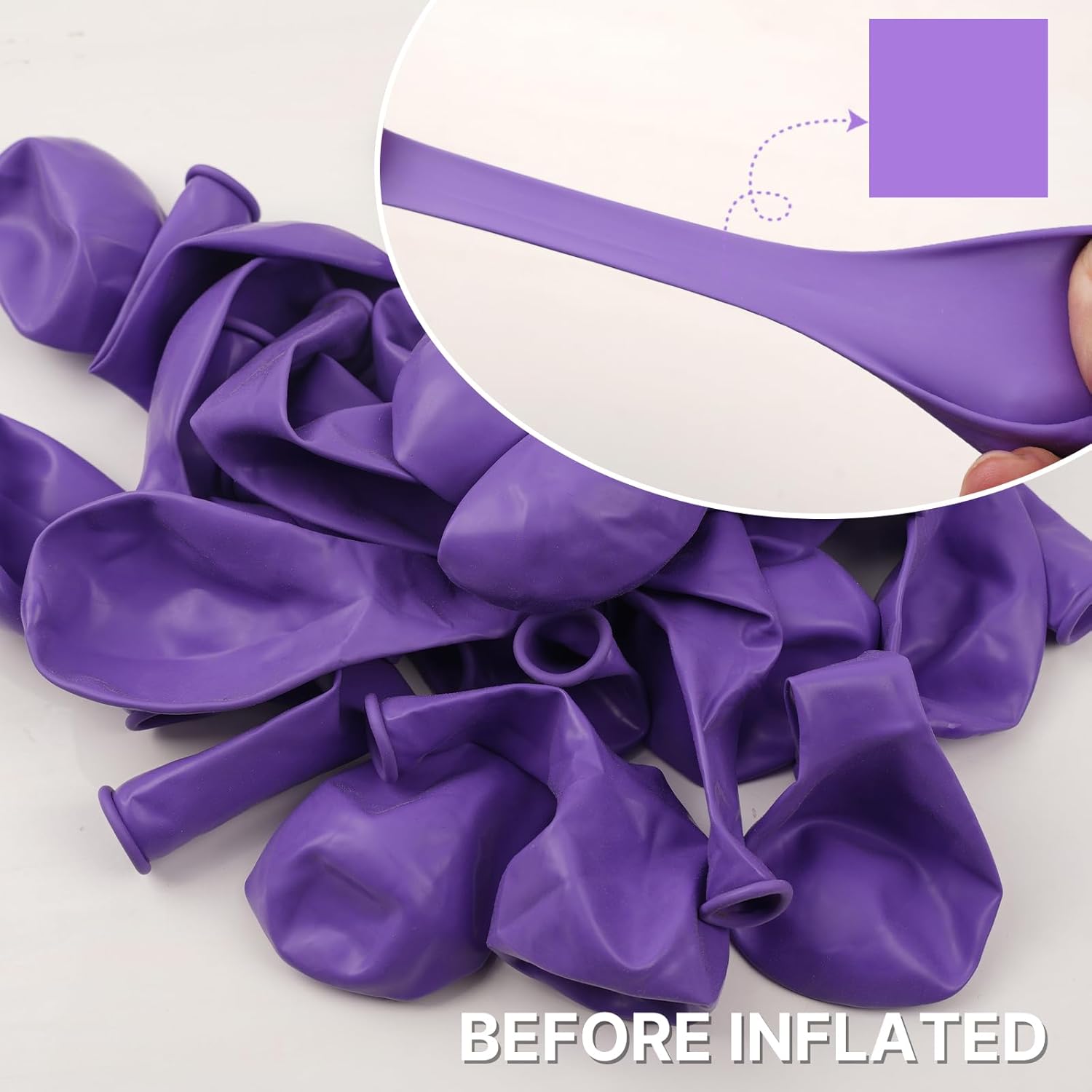 PartyWoo Purple Balloon Arch Kit - 152pcs in 5-18 Inch Sizes for Birthday & Wedding Decor