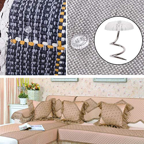 50 Pcs Upholstery Twist Pins - Clear Bed Skirt & Furniture Fixers
