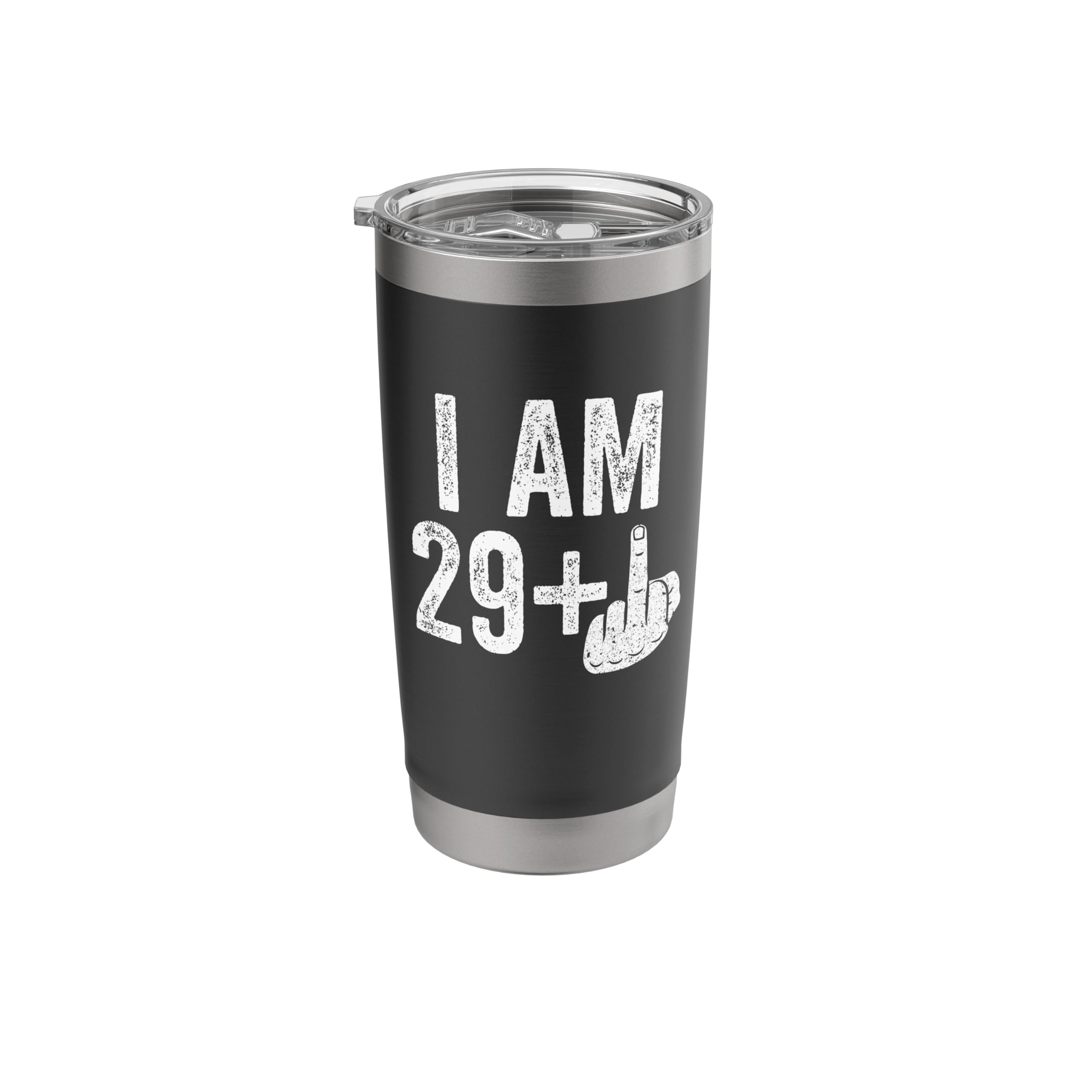 I Am 29 Plus 1 Middle Finger Tumbler Cup 30th Birthday Mug Stainless Steel Insulated Tumbler