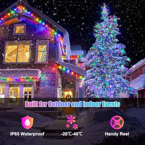 49FT RGB Smart IC Fairy Lights - Multicolor String Lights with Remote & App Control