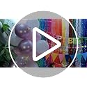 3D Rainbow Happy Birthday Banner Set, Pre-Strung Felt Party Decorations