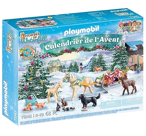 Christmas Sleigh Ride Advent Calendar with Horse Figures & Surprises