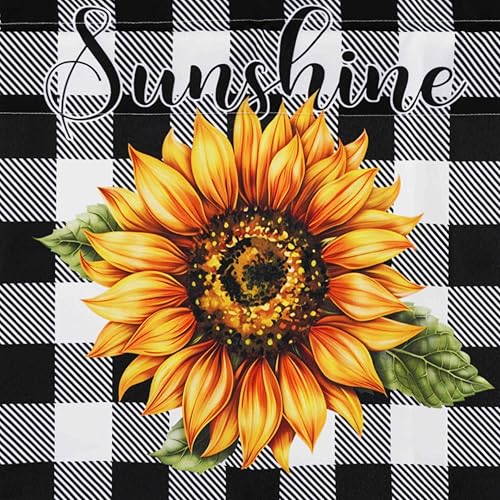 Sunflower Kitchen Curtains Set with Valances - 27.5x36 in