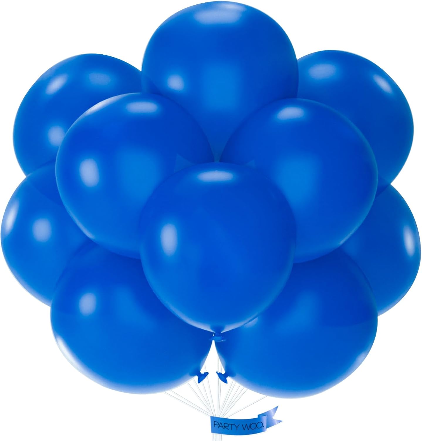PartyWoo Royal Blue Balloons - 18 Inch Dark Blue Latex Balloons for Weddings & Celebrations | 20 Pack