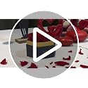 Preserved Red Roses in Heart Gift Box with 100 Languages I Love You Necklace