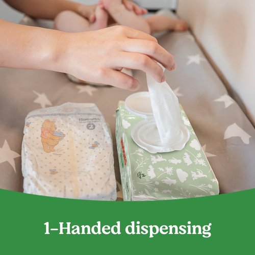 Huggies Natural Care Baby Wipes - Unscented & Hypoallergenic | 6 Flip-Top Packs (288 Wipes)