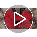 12-Inch Krampus Wreath with Faux Fur and Horns for Gothic Holiday Decor