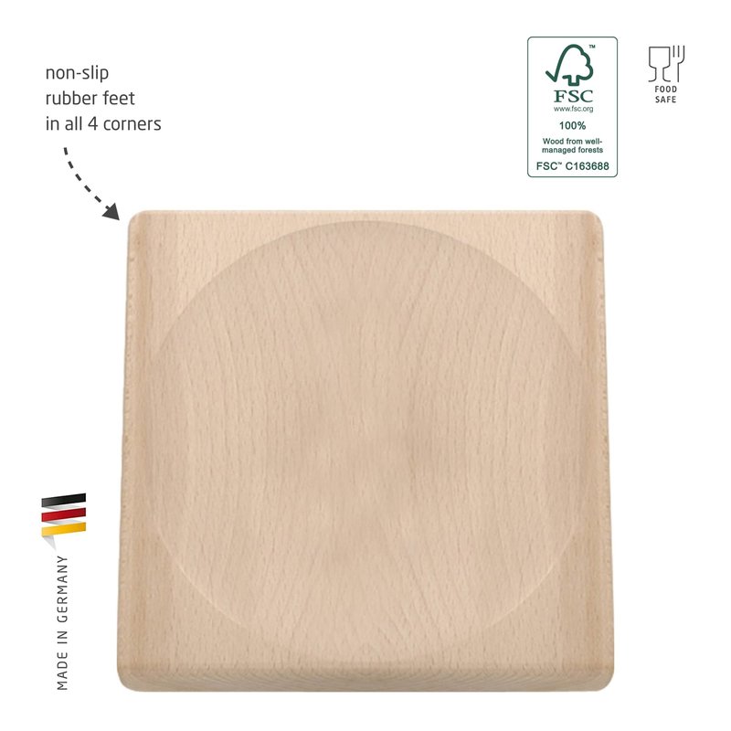 triangle Mezzaluna Cutting Board - Ideal for Chopping, Mincing & Dicing - Dishwasher Safe - Made in Germany