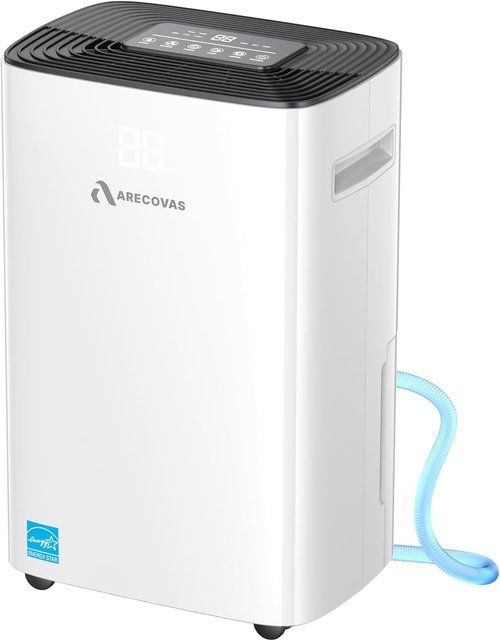 **Dehumidifier | 52 Pints Energy Star Certified for Large Rooms - 4500 Sq.Ft with Drain Hose & 24H Timer**