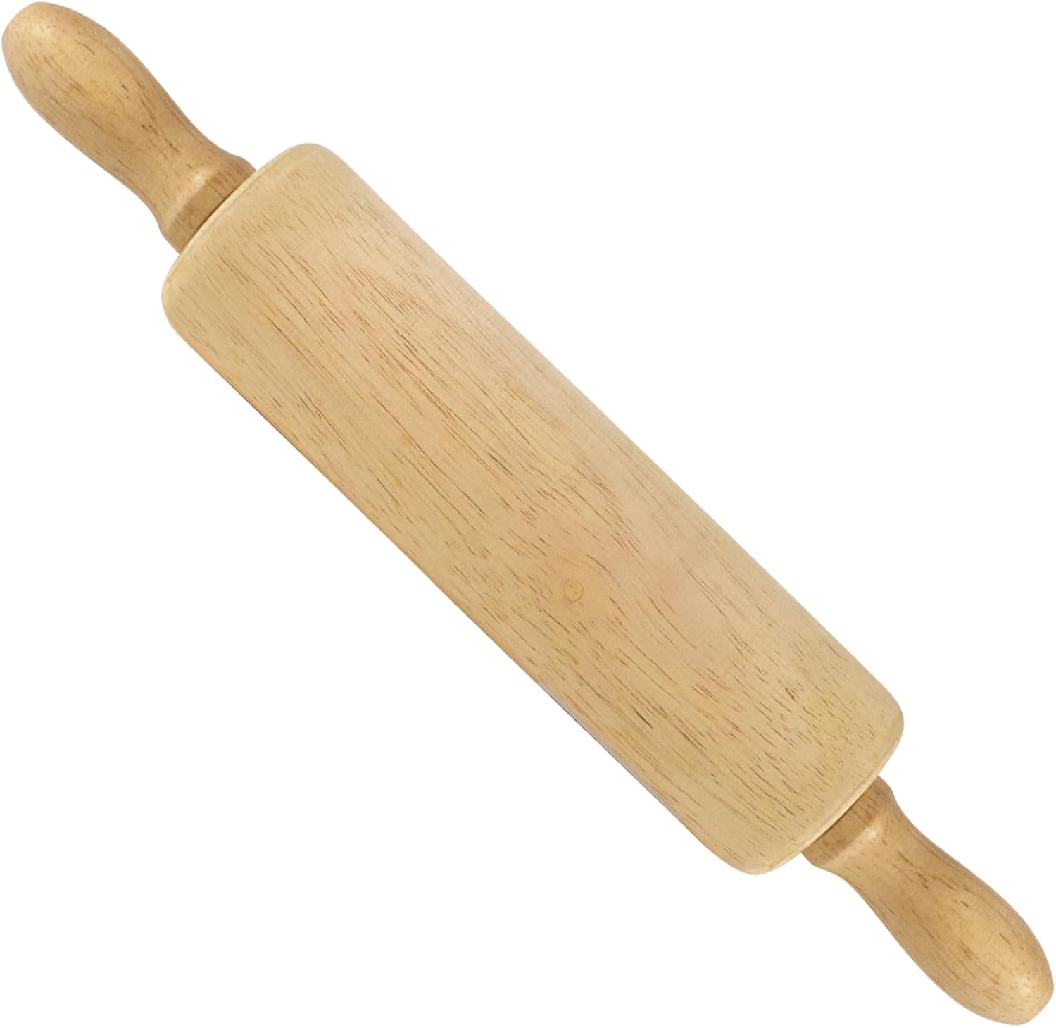 R&M International Wood Rolling Pin - Small 6" Size, 1.75" Diameter, Classic Brown Finish