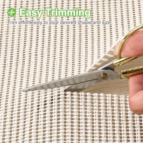 Non-Slip Rug Pad 5x7 FT - Extra Thick Cushioned Carpet Pad for Hard Floors