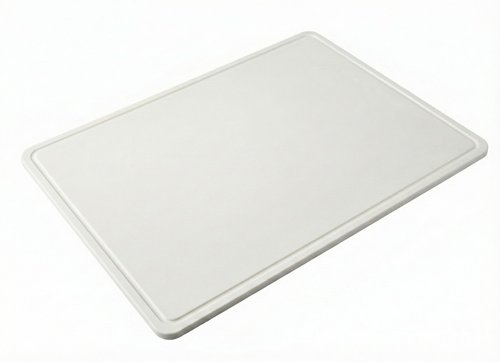 Extra Large 20 x 15 Plastic Cutting Board with Groove - Heavy 1/2" Thick White HDPE Poly, Long Lasting and NSF Approved for Restaurants and Commercial Kitchens - Weight 5lb