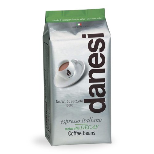 Danesi Caffe Italian Whole Coffee Beans - Espresso Coffee Beans and Medium Roast Whole Bean - Perfect for Espresso Machines, French Press, and Home Brewing - Decaf (2.2 lb)