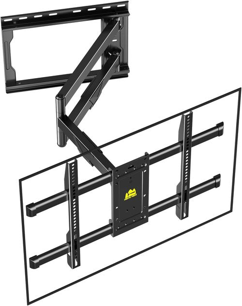 Forging Mount Corner TV Mount - Long Arm Full Motion Wall Mount for 37-75 Inch TVs | Swivel & Tilt, Max VESA 600x400mm, 99lbs Capacity