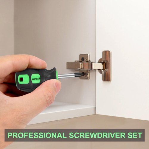 GURADESIGN 7-Piece Screwdriver Set - Magnetic Professional Cushion Grip | 4 Phillips & 3 Flat