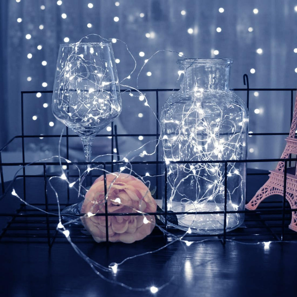 ZGWJ Fairy Lights - 8 Pack Battery Operated 7ft Mini LED String Lights | 3 Modes for DIY & Party Decor