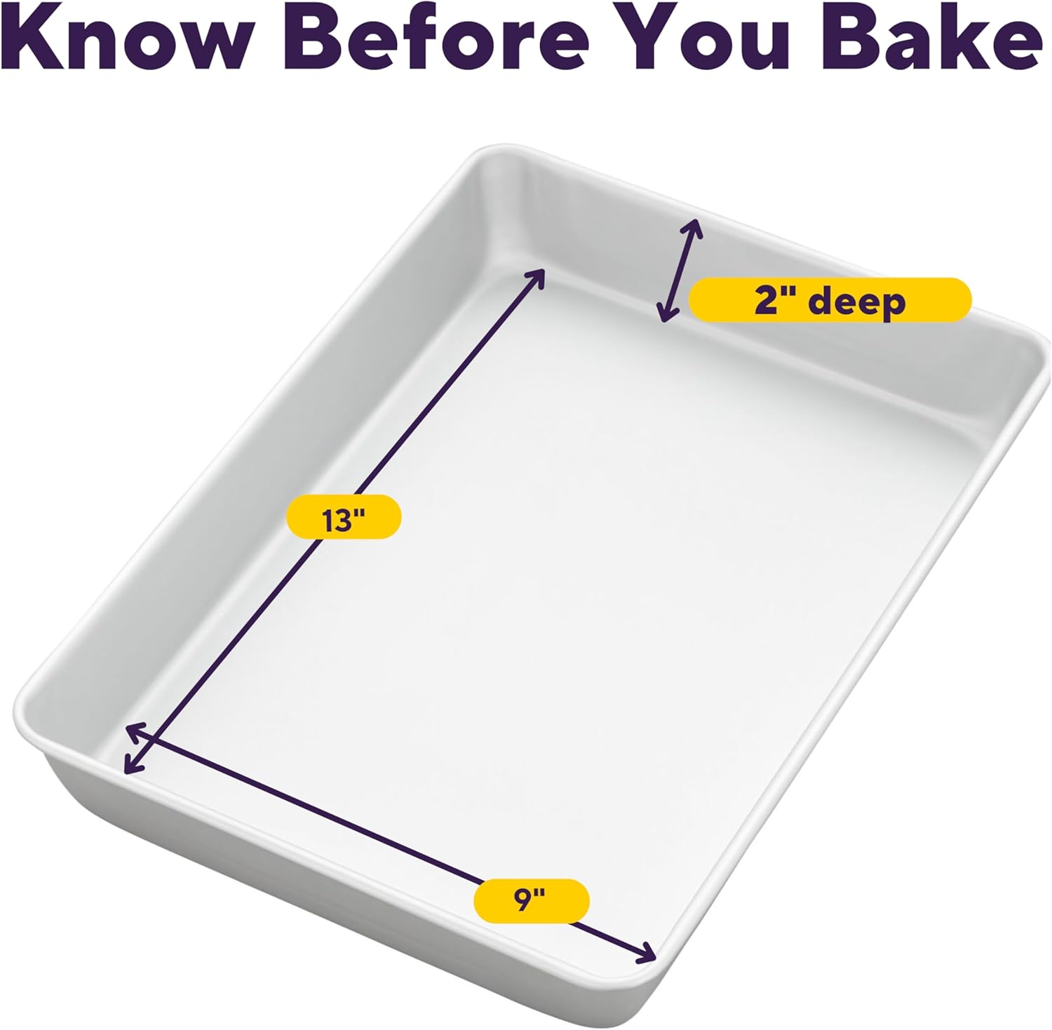 Wilton Aluminum 9x13 Inch Rectangular Sheet Pan - Natural Anodized Aluminum Bakeware for Even Heating