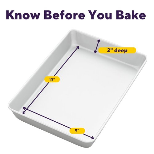 Wilton Aluminum 9x13 Inch Rectangular Sheet Pan, Made With Natural Anodized Aluminum, Made Without PFAS, Bakeware Optimal For Even Heating