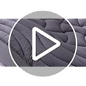 SLEEP ZONE Cooling Queen Mattress Topper - Breathable Zoned Mattress Pad