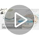 Ceramic Drink Coasters Set of 6 with Cork Non-Slip Base & Metal Holder