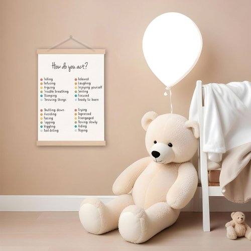 DNEULYR Mental Health Poster Frame - Classroom & Therapy Office Decor, 12.5x17 Inch